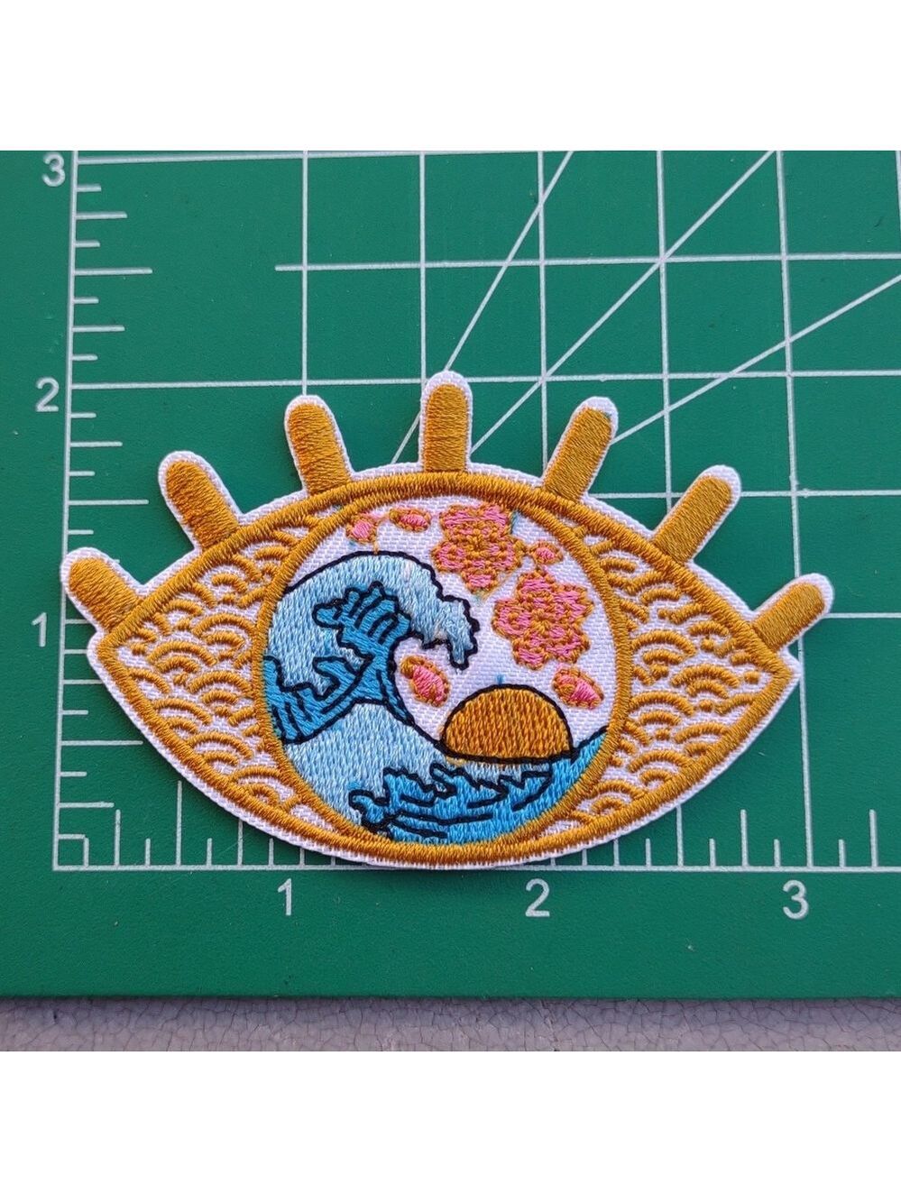 2/$10 Eye Wave Embroidered Patch - Picture 1 of 3